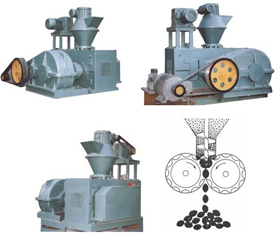 Dry powder briquette machine