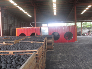 Natural Drying for Briquettes