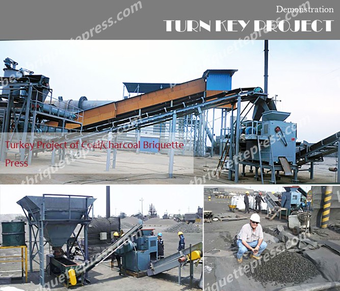 coke briquette machine project