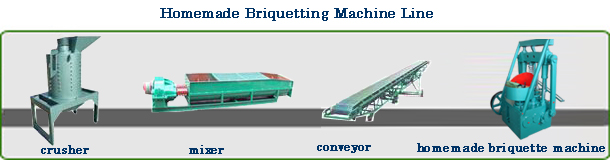 homemade briquetting machine line